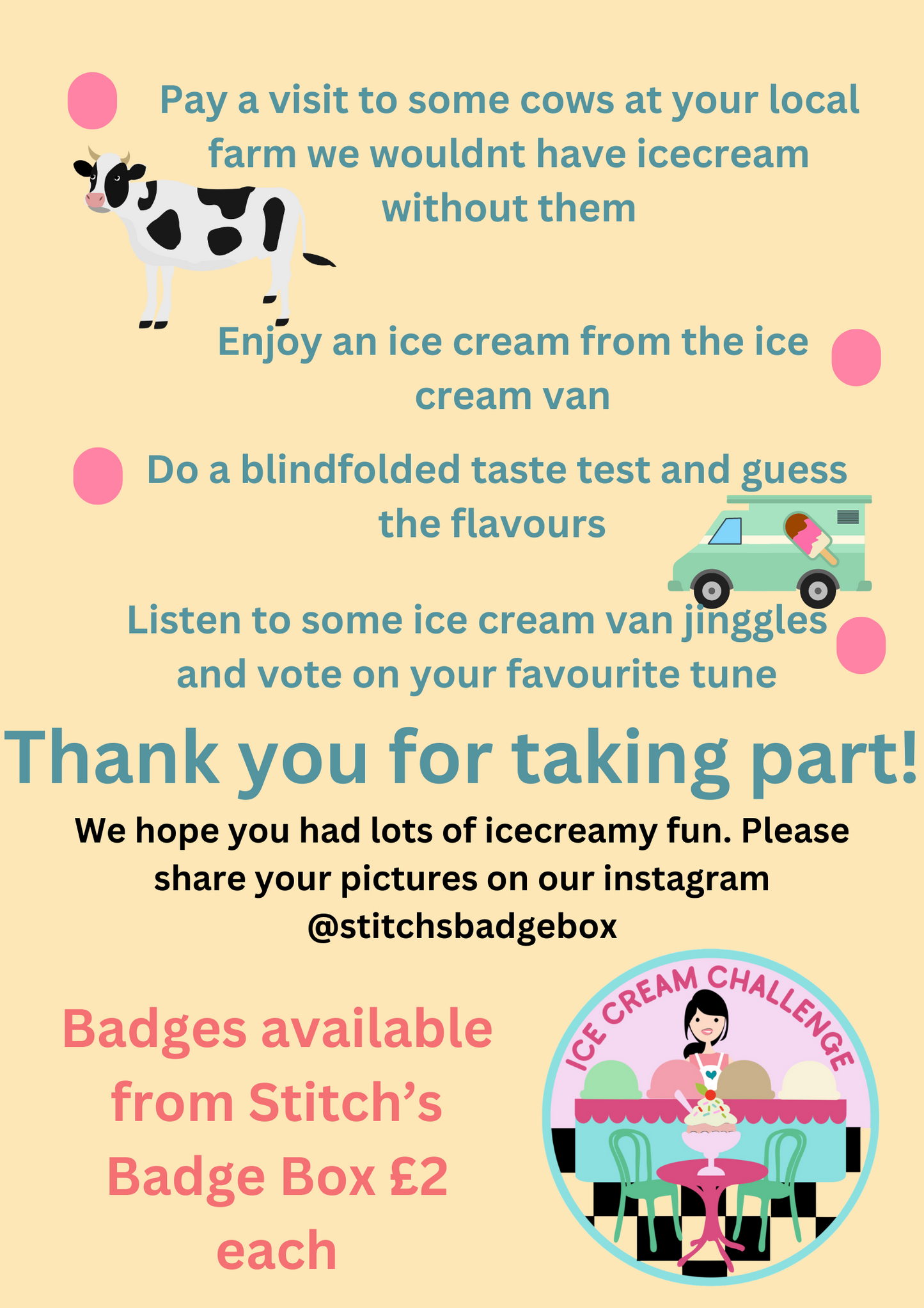 Ice Cream challenge Badge