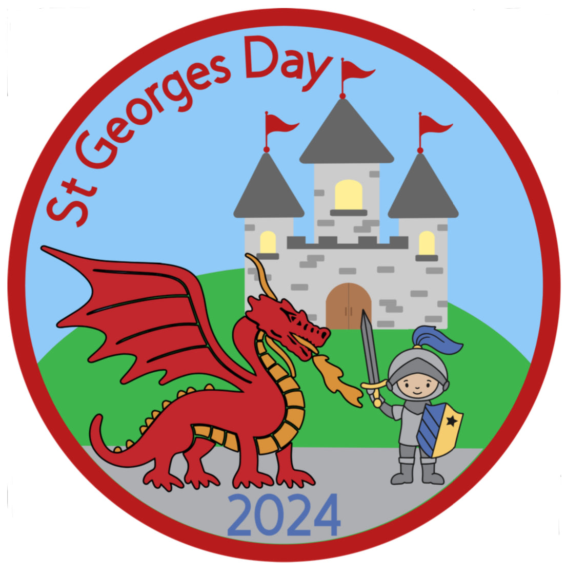 St Georges Day Badge